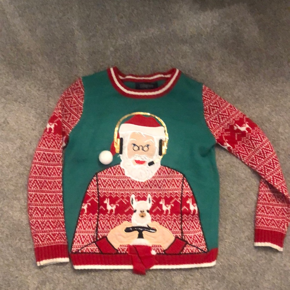 Boys medium (10/12) ugly Christmas sweater